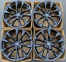 21 Lexus Lc500 Factory Wheels Gloss Black Oem Staggered Set Of 4 Rims Forged