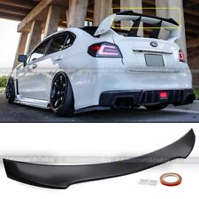 For 15-21 Wrx Sti Carbon Painted Trunk Add On Gurney Flap Wing Spoiler Extension
