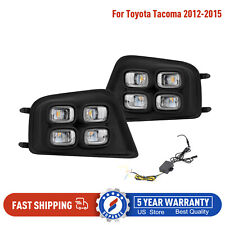 Suparee For Toyota Tacoma 2012-15 Led Front Fog Lights Driving Lamps Drl Turning