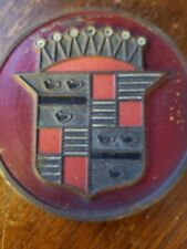 Original 1940s 1950s Cadillac Sombrero Hubcap Badge Medallion Emblem Brass