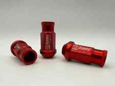 D1 Spec Jdm Open Ended Racing Performance Wheel Lug Nuts M12 X 1.25 Red 20pcs