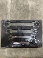 Snap-on 4pc Ratcheting Box Wrench Set Rb604c