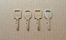 4 Vintage Nos Key Blanks For Gm Camaro Nova Chevelle Impala Firebird Gto 442 Etc