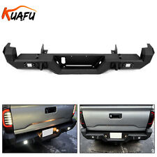 Pro Series Rear Bumper W Lights For 2016-2023 21 22 Toyota Tacoma Powder Coated