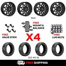 18 Mazzi Big Easy 372 W 22545r18 Wheel Tire For 2018-2019 Kia Stinger