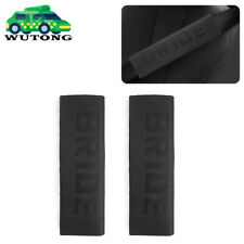 2pcs Jdm Bride Black Fabric Seat Belt Cover Shoulder Pads Racing Seat Material