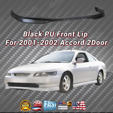 For 2001-2002 Honda Accord Coupe Black Pu Front Bumper Body Spoiler Lip Splitter
