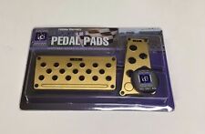 2pc Set Gold Universal Brake Gas Racing Pedal Pads For Automatic Car Pdl-5901a G