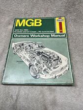 Haynes Mgb Roadster Gt Coupe 1962-1980 Owners Workshop Manual