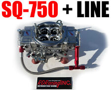 Quick Fuel Sq-750 Race Carburetor Gas Mechanical 4150 Flange With 6 Line Kit