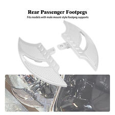 Rear Passenger Foot Pegs Floorboard Chrome Pedals Fits For Harley Touring Dyna