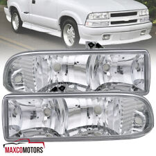 Headlights Fits 1998-2004 Chevy Blazer S10 Pickup Clear Lamps Leftright 98-04