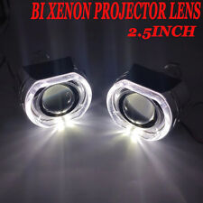 2.5 Hid Bi Xenon Projector Lens Square Led Angel Eyes Retrofit Headlight Drl