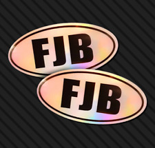 Fjb Sticker Holographic Biden Trump 2024 Decal Usa Bumper Vehicle Funny 2x