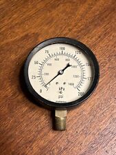 Vintage Marsh Pressure Gauge 0-200 Marsh Instrument Company Skokie Il
