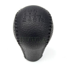6 Speed Leather Gear Shift Knob For Nissan Navara D40 Frontier Double Cab 05-15