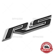 For Chevy Rs Rear Trunk Lid Nameplate Logo Fender Marker 3d Emblem Badge Black