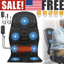 8 Modes Full Body Electric Seat Cushion Vibration Back Massage Mat Car Home Use