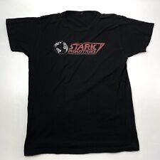 Marvel Comics Stark Industries Logo Black T-shirt Mens Size M Tony Stark
