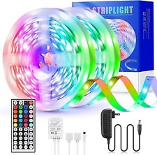 32ft Led Strip Lights Remote Control Bedroom For Indoor Use 3m Strong Adhesive