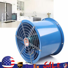 10 Axial Fan Cylinder Pipe Spray Booth Paint Fumes Exhaust Fan New