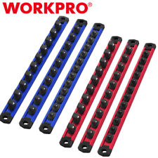 Workpro 6-packs Magnetic Socket Organizer Set 14 38 12 Drive Socket Holder