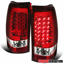 Red Fit 1999-2002 Chevy Silverado Sierra 1500 2500 Led Tail Lights Brake Lamps