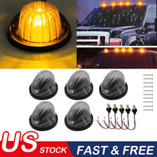 5x Amber Led Cab Roof Marker Lights For 1973-1987 Chevy C102030506070 Gmc