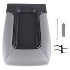 Center Console Cover Armrest Lid Gray Fits 99-07 Chevy Silverado Avalanche Latch