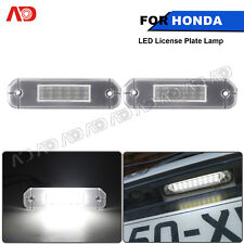 Led White Number License Plate Light For 91-00 Honda Civic Ej Ek Eg Ek9 Ek3 Cr-x