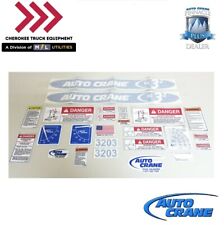 Auto Crane 320989010 Decal Layout For 3203h Series Cranes