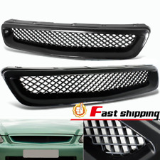 For 1996-1998 Honda Civic Type-r Style Abs Black Front Hood Bumper Grille Grill