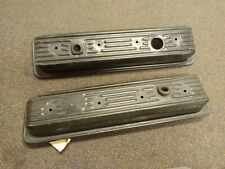 87-00 Sbc Chevy 5.0 305 5.7 350 Black Center Bolt Valve Covers Factory Style
