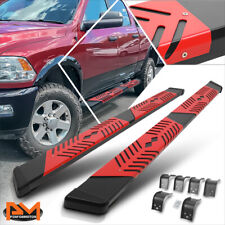 For 09-24 Dodge Ram 1500-3500 Quad Cab 5.5 Black Running Boards Wred Step Pad