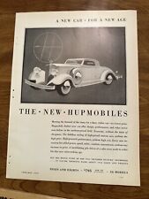 1932 Hupmobile Orig Automobile Magazine Ad-drawn By Raymond Lowry Black White