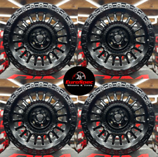 18x9 Black Wheels Rims For Jeep Dodge Wrangler Gladiator Durango Grand Cherokee