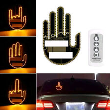 Car Light Parts Middle Finger Gesture Light Rear Window Light Trims Accessories