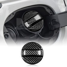 Black Fuel Gas Tank Filler Cap Cover Carbon Fiber For Jaguar Xj6 Xk Xke Xkss Xkr