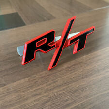 Oem For Rt Front Grill Emblems Rt Car Badge New Black Red Nameplate Sticker