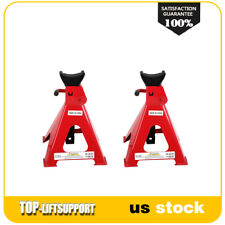 6 Ton Steel Jack Stands 12000 Lb Capacity For Garage Car Truck Lift Red