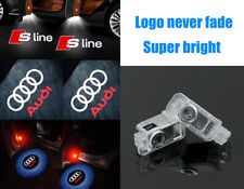 For Audi Door Logo Lights Led Laser Ghost Shadow Projector Courtesy Car 2 4 Pcs