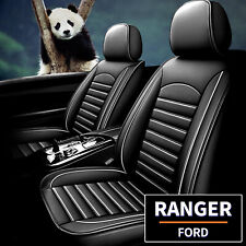 For Ford Ranger 2007-2023 Luxury Pu Leather 5-seat Covers Frontrear Cushion Pad