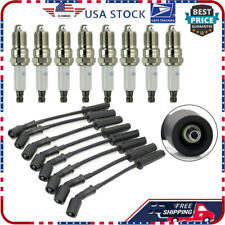 8pcs 9748uu Wires 41-110 Spark Plugs Set For Chevy Gmc 4.8l 5.3l 6.0l V8 New