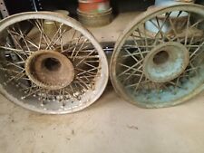 Vintage Wire Spoke Wheels Knock Off. Used On My 1940 Sprint Car One Front One Bk