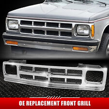 For 91-94 Chevy S10 Blazer Oe Style Front Bumper Grille W Diamond Mesh Insert