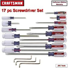 Craftsman 17 Piece Pc Screwdriver Set Phillips And Slotted Flat Head
