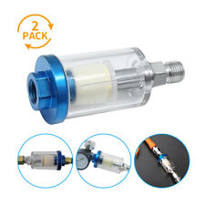2x 14 Npt Spray Gun Air Compressor Regulator Oil Water Separator Trap Filter