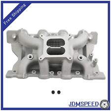 Oval Port Intake Manifold Air-gap Dual Plane Aluminum For Ford 351c 2v 7564