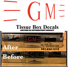 Gm Tissue Box Decal Set Master Delux Fleetline Fleetmaster Styleline Kleenex