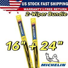 2-wipers 24 16 For Michelin Windshield Beam Wiper Blades - 25-240 25-160